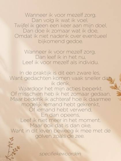 Gedicht op Instagram