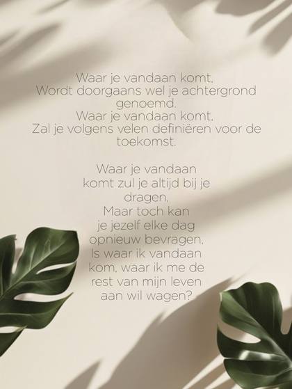 Gedicht op Instagram